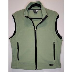 REI Light Green Polartec Wind-Pro Fleece Full Zip Vest XL